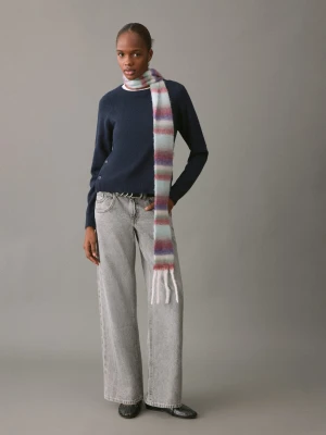 MANGO TEEN - Jeansy straight z niskim stanem szary denim - - Dziewczyna