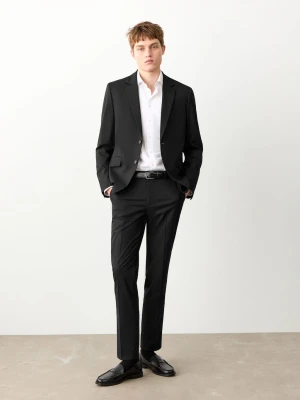 MANGO TEEN - Klasyczna marynarka garniturowa czarny - - Chłopak