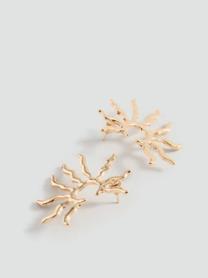 MANGO TEEN - Kolczyki słońca złoty - Rozmiar uniwersalny - Dziewczyna