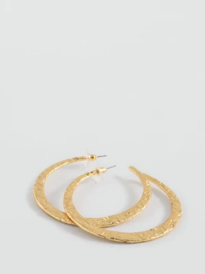 MANGO TEEN - Kolczyki wypukłe koła złoty - Rozmiar uniwersalny - Dziewczyna