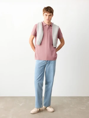 MANGO TEEN - Koszulka polo z krótkim rękawem różowy - - Chłopak