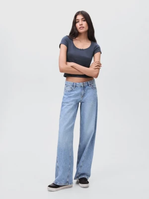 MANGO TEEN - Koszulka z kokardą granatowy - - Dziewczyna