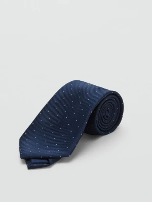 MANGO TEEN - Krawat w groszki niebieski - Rozmiar uniwersalny - Chłopak