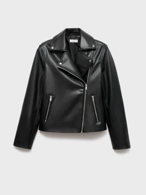 MANGO TEEN - Kurtka biker czarny - - Dziewczyna