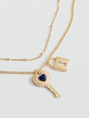 MANGO TEEN - Naszyjnik z kilku łańcuszków złoty - Rozmiar uniwersalny - Dziewczyna