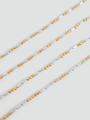 MANGO TEEN - Naszyjnik z koralikami złoty - Rozmiar uniwersalny - Dziewczyna