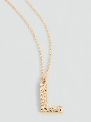 MANGO TEEN - Naszyjnik z literą złoty - Rozmiar uniwersalny - Dziewczyna