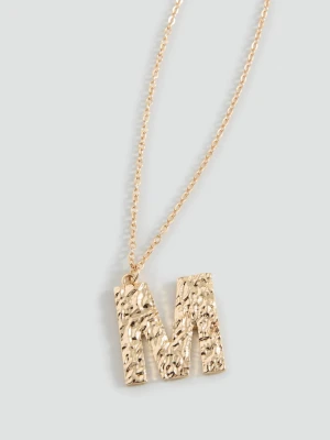 MANGO TEEN - Naszyjnik z literą złoty - Rozmiar uniwersalny - Dziewczyna