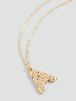 MANGO TEEN - Naszyjnik z literą złoty - Rozmiar uniwersalny - Dziewczyna