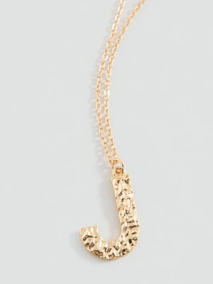 MANGO TEEN - Naszyjnik z literą złoty - Rozmiar uniwersalny - Dziewczyna