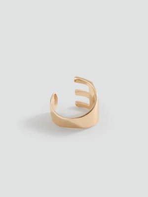 MANGO TEEN - Pierścionek z literą złoty - Rozmiar uniwersalny - Dziewczyna