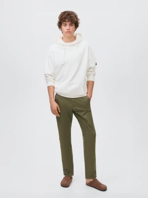 MANGO TEEN - Spodnie chinos elastyczne khaki - - Chłopak