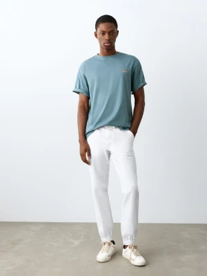 Spodnie joggersy ze sznurkiem biały - Chłopak - - MANGO TEEN