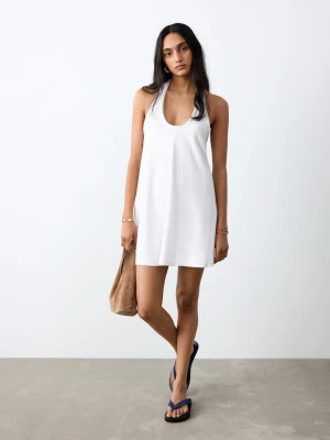 Sukienka krótka halter złamana biel - Dziewczyna - - MANGO TEEN