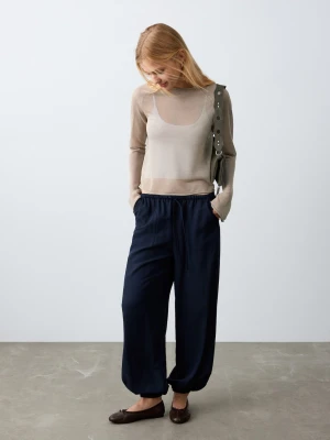 MANGO TEEN - Sweter z cienkiej dzianiny średni brązowy - - Dziewczyna