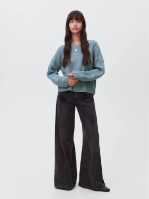 MANGO TEEN - Sweter z dzianiny oversize ciemnoniebieski - - Dziewczyna
