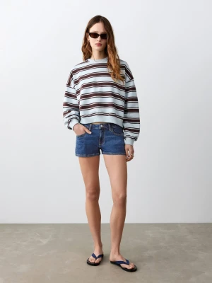 Miniszorty z niskim stanem ciemnoniebieski - Dziewczyna - - MANGO TEEN