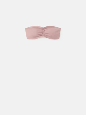 Top bandeau pastelowy róż - Dziewczyna - - MANGO TEEN