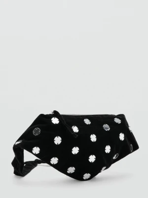 MANGO TEEN - Torebka z cekinami czarny - Rozmiar uniwersalny - Dziewczyna