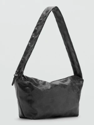 MANGO TEEN - Torebka z imitacji skóry szary - Rozmiar uniwersalny - Dziewczyna