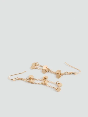 MANGO TEEN - Wiszące kolczyki z koralikami złoty - Rozmiar uniwersalny - Dziewczyna