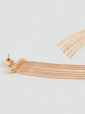 MANGO TEEN - Wiszące kolczyki złoty - Rozmiar uniwersalny - Dziewczyna