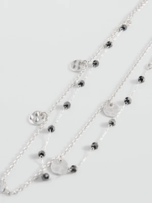 MANGO TEEN - Zestaw 2 naszyjników srebrny - Rozmiar uniwersalny - Dziewczyna