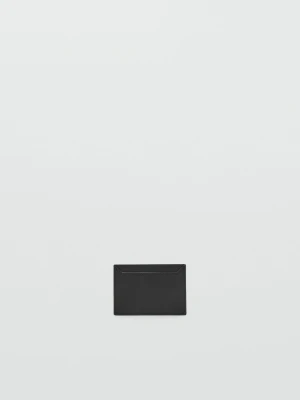 MANGO - Wizytownik efekt saffiano khaki - Rozmiar uniwersalny - Kobieta