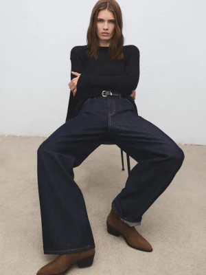 Zamszowe botki na obcasie średni brązowy - Kobieta - - MANGO