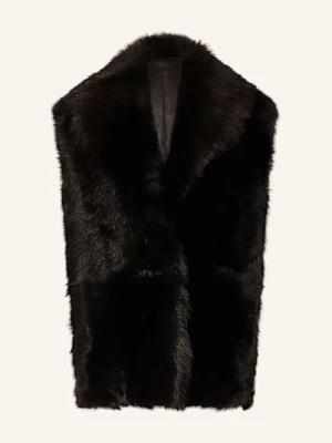 Manzoni 24 Kamizelka Skórzana Dwustronna braun