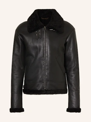 Manzoni 24 Kurtka Skórzana schwarz