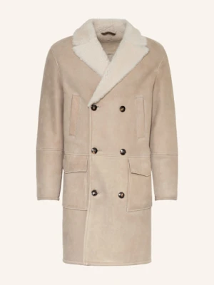 Manzoni 24 Płaszcz Skórzany grau