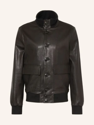 Manzoni 24 Skórzana Kurtka schwarz