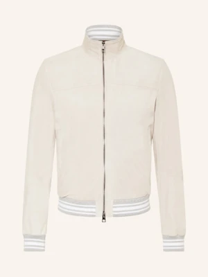 Manzoni 24 Skórzany Bluzon beige