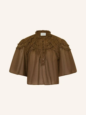 Marant Étoile Bluzka Carmen Z Falbanką gruen