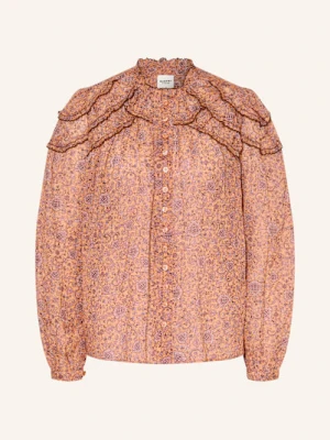 Marant Étoile Bluzka Christa Z Falbankami orange