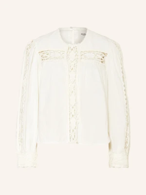 Marant Étoile Bluzka Valmira Z Lnem I Koronką weiss