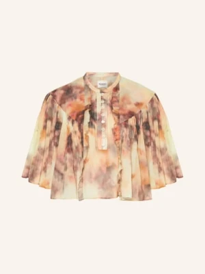 Marant Étoile Bluzka Veelia Z Falbanami beige