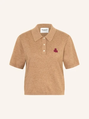 Marant Étoile Dzianinowa Koszulka Polo Althea braun KONIAKOWY