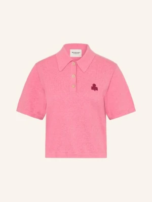 Marant Étoile Dzianinowa Koszulka Polo Althea pink