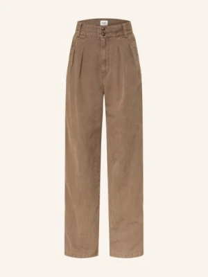 Marant Étoile Dżinsy Z Szerokimi Nogawkami Nadine beige