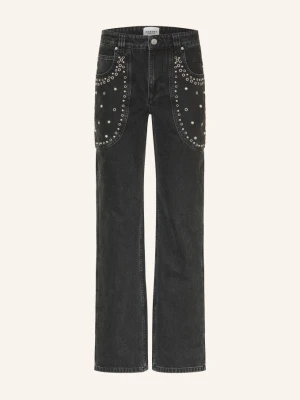 Marant Étoile Jeansy Staright Silka schwarz 02FK FADED BLACK