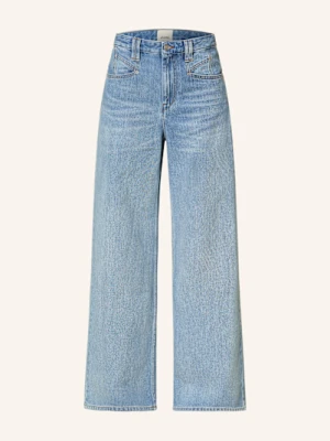 Marant Étoile Jeansy Straight Lemony blau