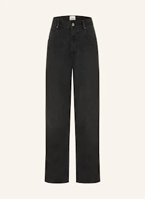 Marant Étoile Jeansy Wide Leg Jenny schwarz