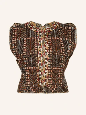 Zdjęcie produktu Marant Étoile Kamizelka Pikowana Cerza Z Ćwiekami I Ozdobnymi Kamykami schwarz