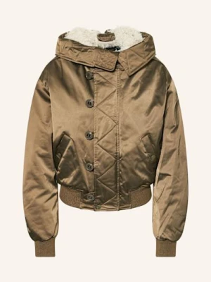 Marant Étoile Kurtka Pikowana Elisa Z Pluszowym Materiałem gruen