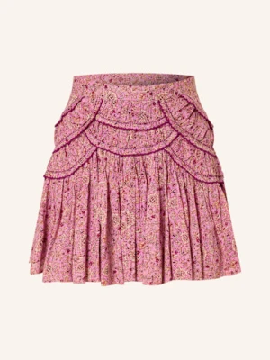 Marant Étoile Spódnica Ceola Z Falbankami pink
