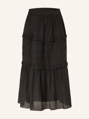 Marant Étoile Spódnica Volodia Z Falbanami schwarz
