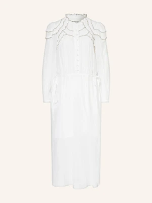 Marant Étoile Sukienka Charissa Z Falbankami weiss