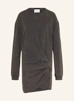 Marant Étoile Sukienka Dresowa Pipper W Stylu Kopertowym grau